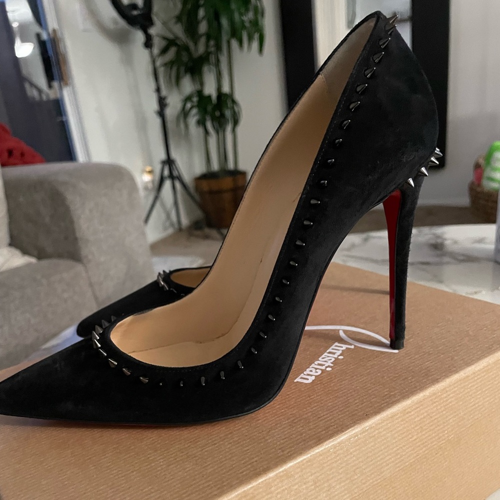Authentic Christian Louboutin - Anjalina Black Suede